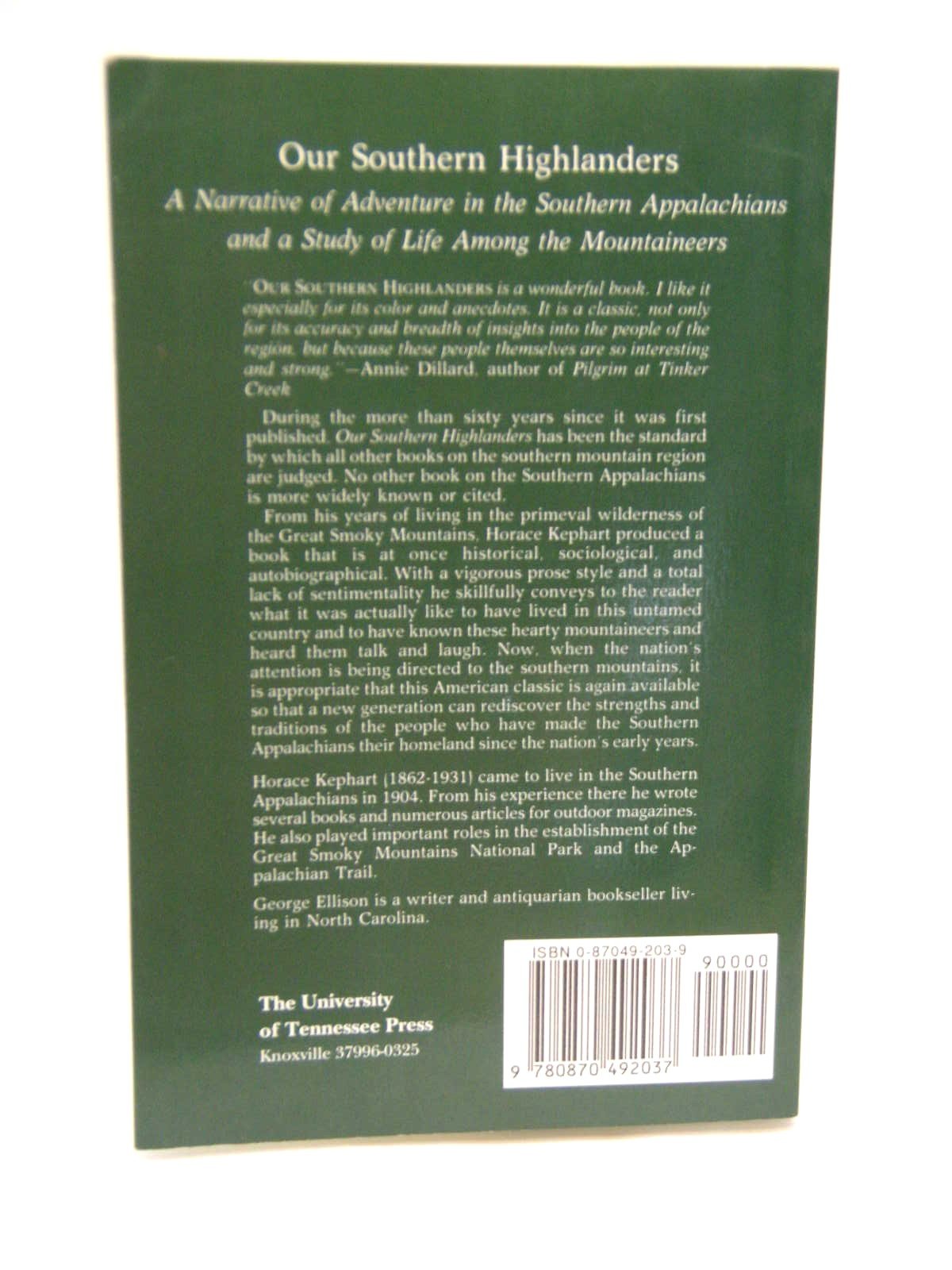 Our Southern Highlanders: Introduction By George Ellison