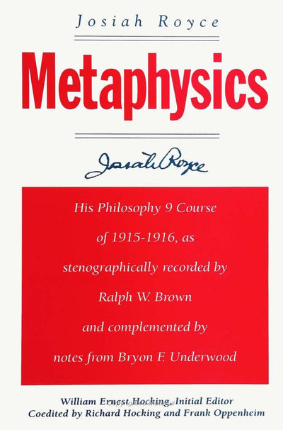 Metaphysics (S U N Y Series in Philosophy)