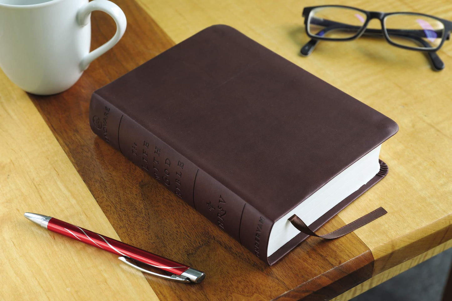 Life with God Bible NRSV Compact Burgundy Ital Leath