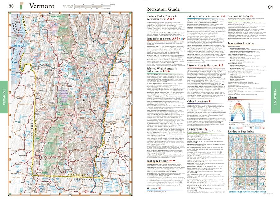 New England Road and Recreation Atlas - 1st Edition, 2025 (Benchmark)