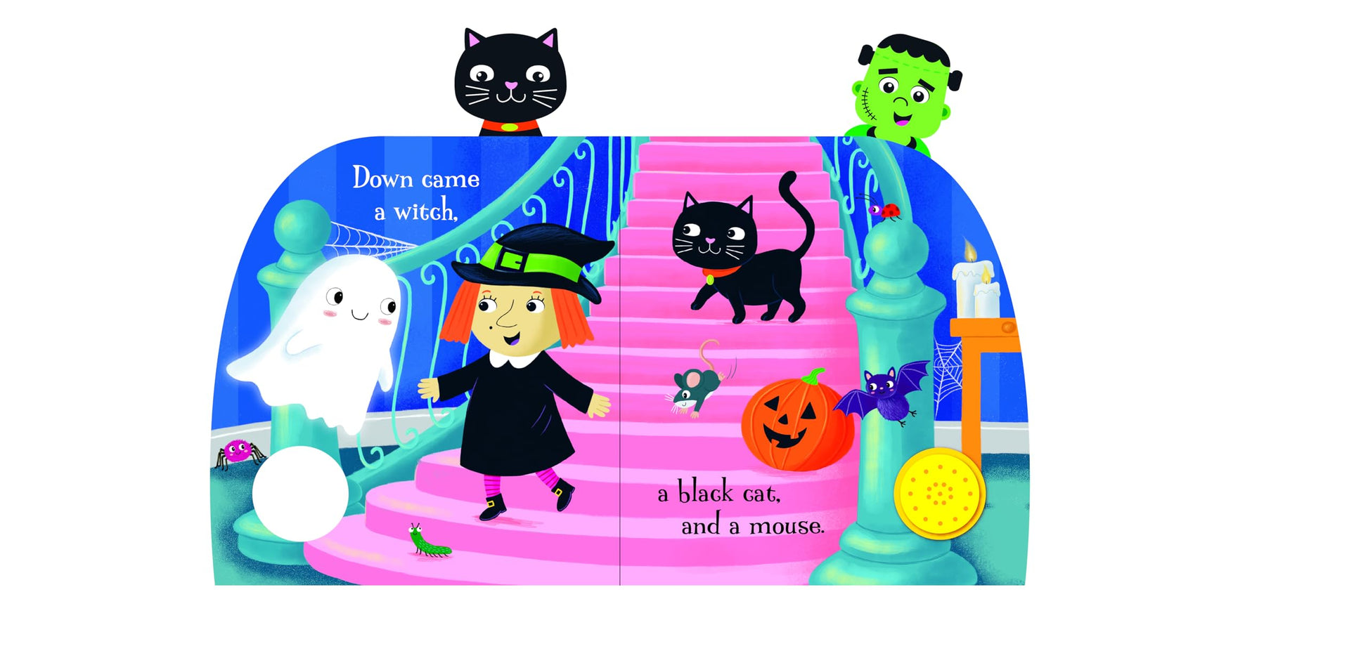 The Itsy-Bitsy Ghost Song Book - Sing Along to the Song - Perfect for Infants and Toddlers, Ages 1 and Up - 1-Button Board Book with Sound