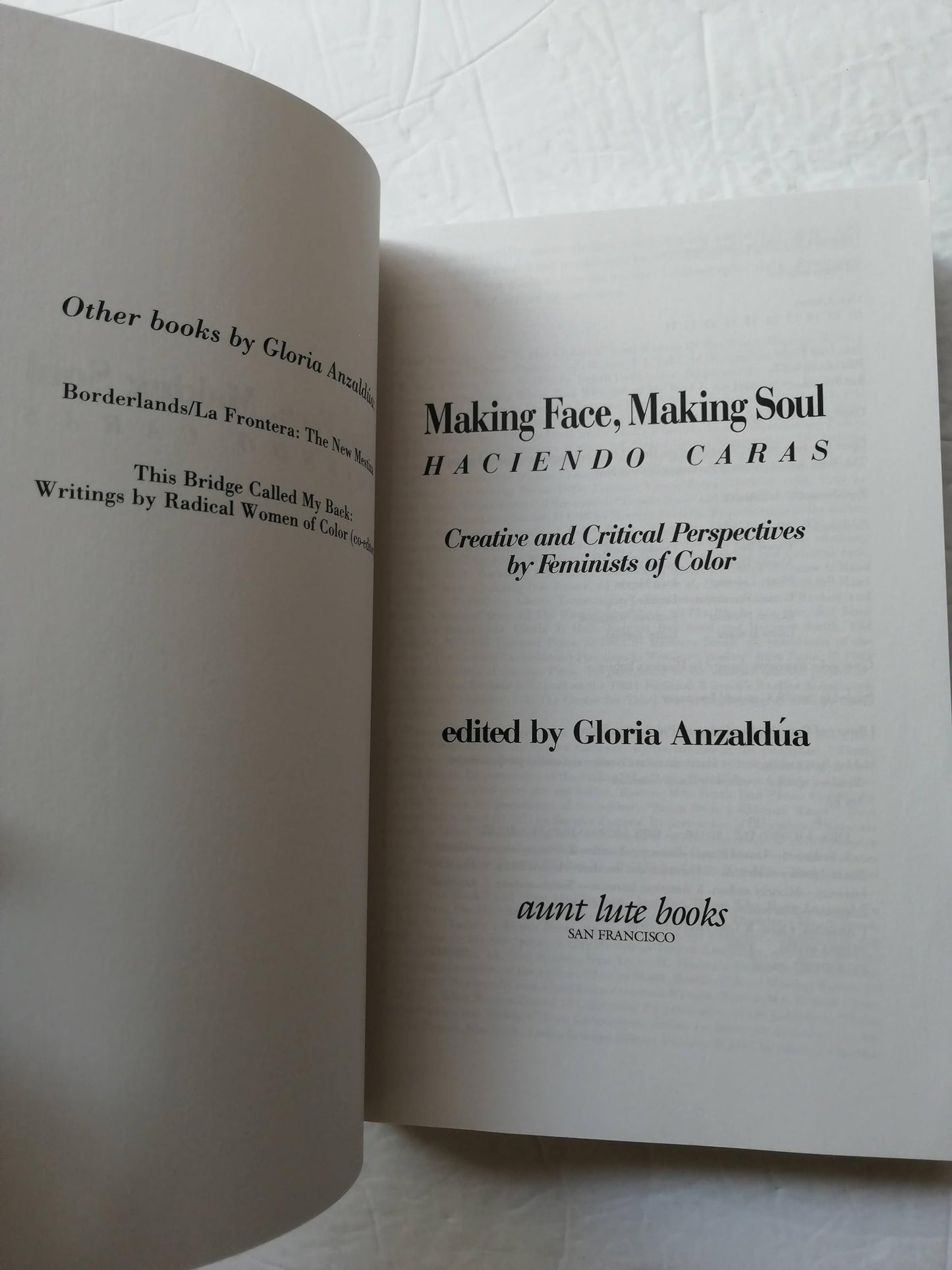Making Face, Making Soul/Haciendo Caras: Creative and Critical Perspectives by Feminists of Color