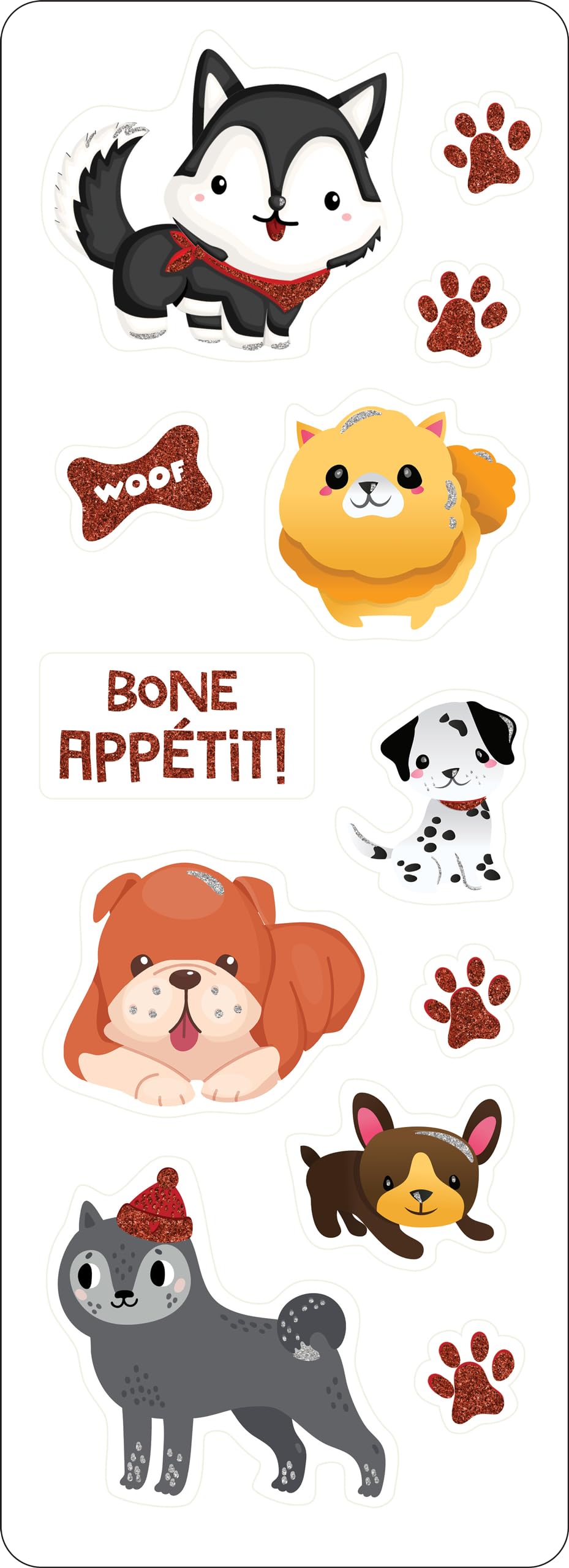 Puppies Sticker Set (65 stickers!) (Sticker Sheets)