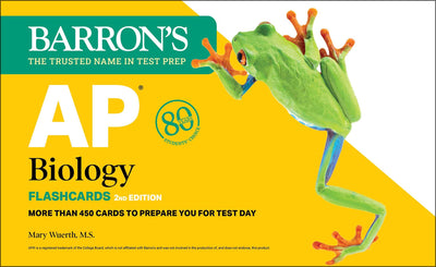 AP Biology Flashcards, Second Edition: Up-to-Date Review + Sorting Ring for Custom Study (Barron's AP Prep)