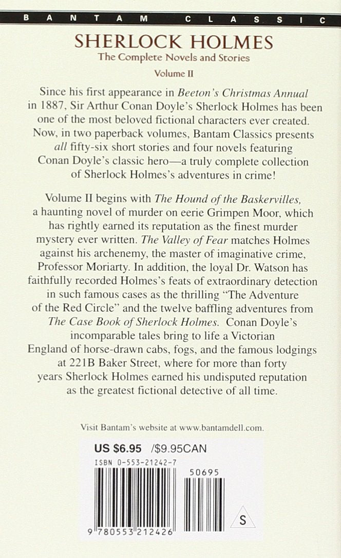 The Complete Sherlock Holmes (2 Volumes)