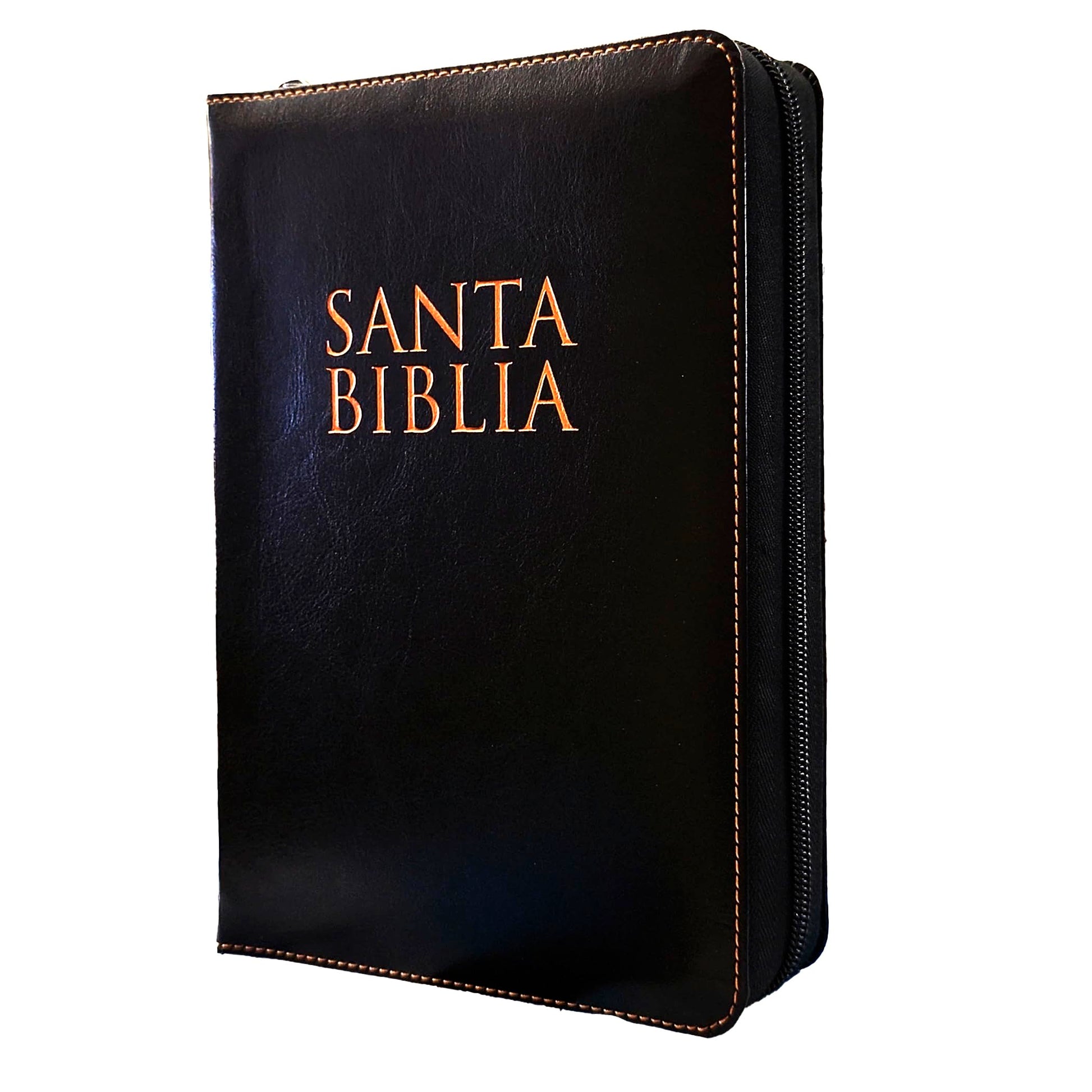 Biblia Reina Valera 1960 Letra Grande de 14 puntos en tamano manual con cierre, Indice, forro en senti cuero color Negro Edicion Especial de Lujo Coleccion Celestial (Spanish Edition)
