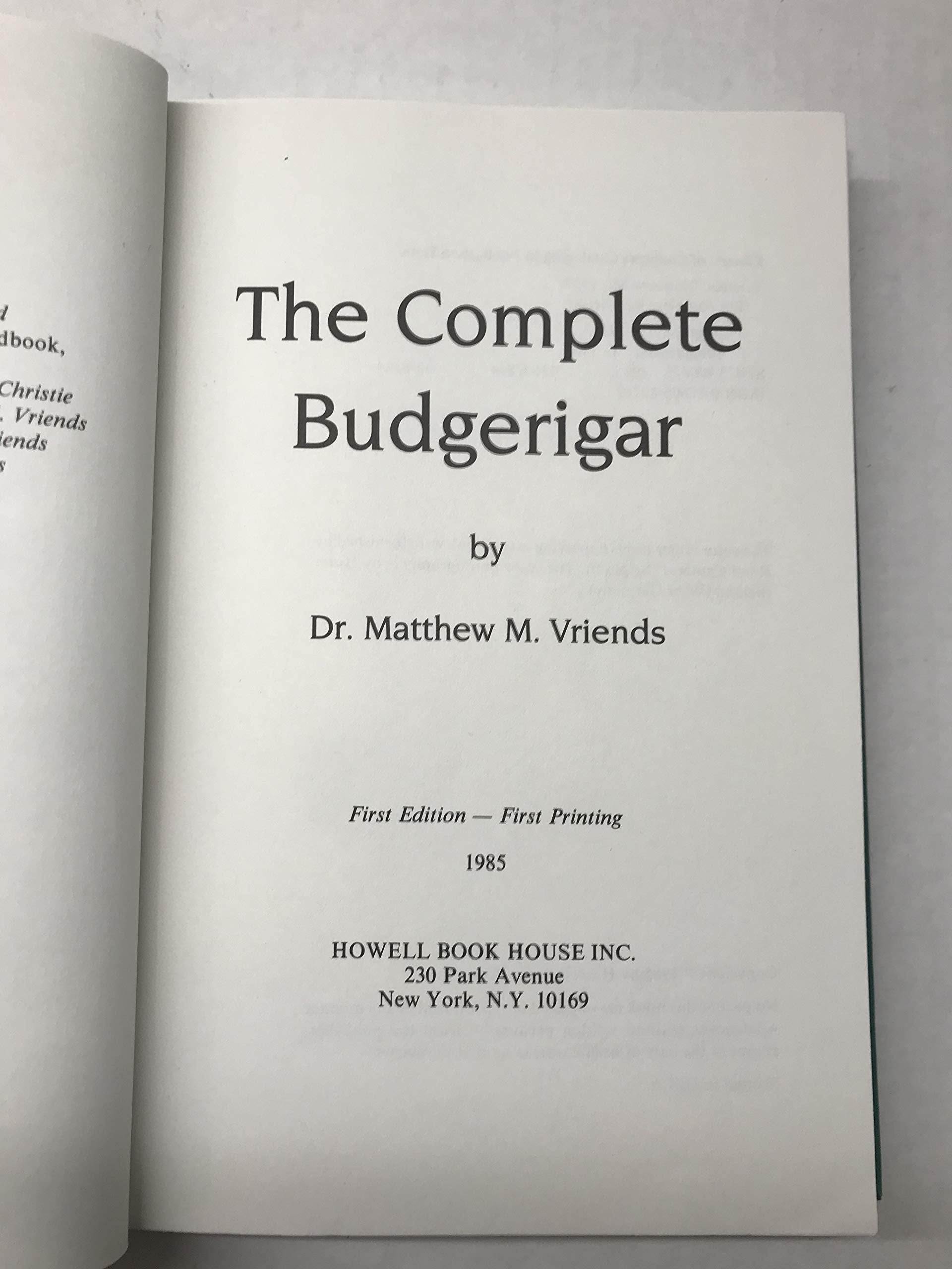 The Complete Budgerigar