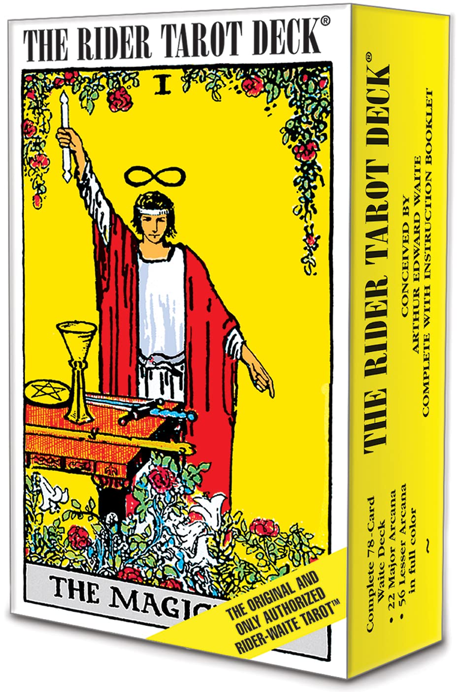 The Rider Tarot Deck: The Authentic Rider-Waite Tarot Deck with Instruction Booklet, Essential for Tarot Beginners & Expert Readers