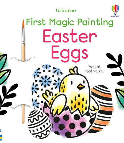 First Magic Painting Easter Eggs: A Fun Interactive Coloring Book for Toddlers with Waterproof Pages and Brush Control Practice - Great for Easter Baskets