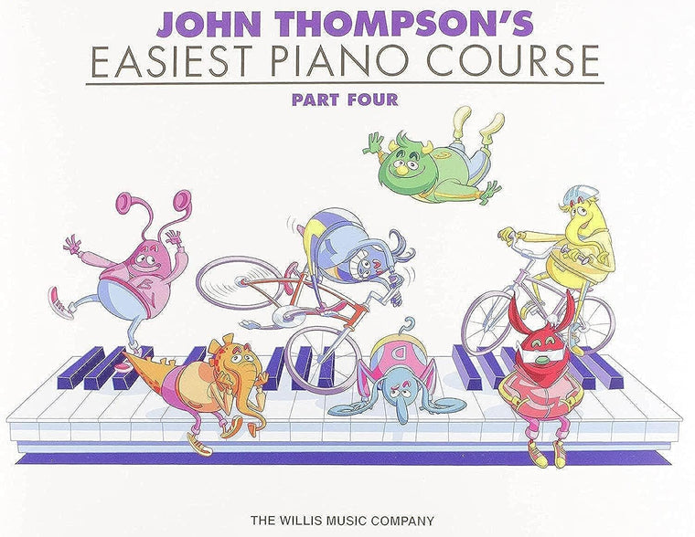 John Thompson's Easiest Piano Course - Part 4  Piano Sheet Music for Children  Level 2 (Late Elementary)  Piano Method Book with Colorful Illustrations and Fun Exercises for Beginners