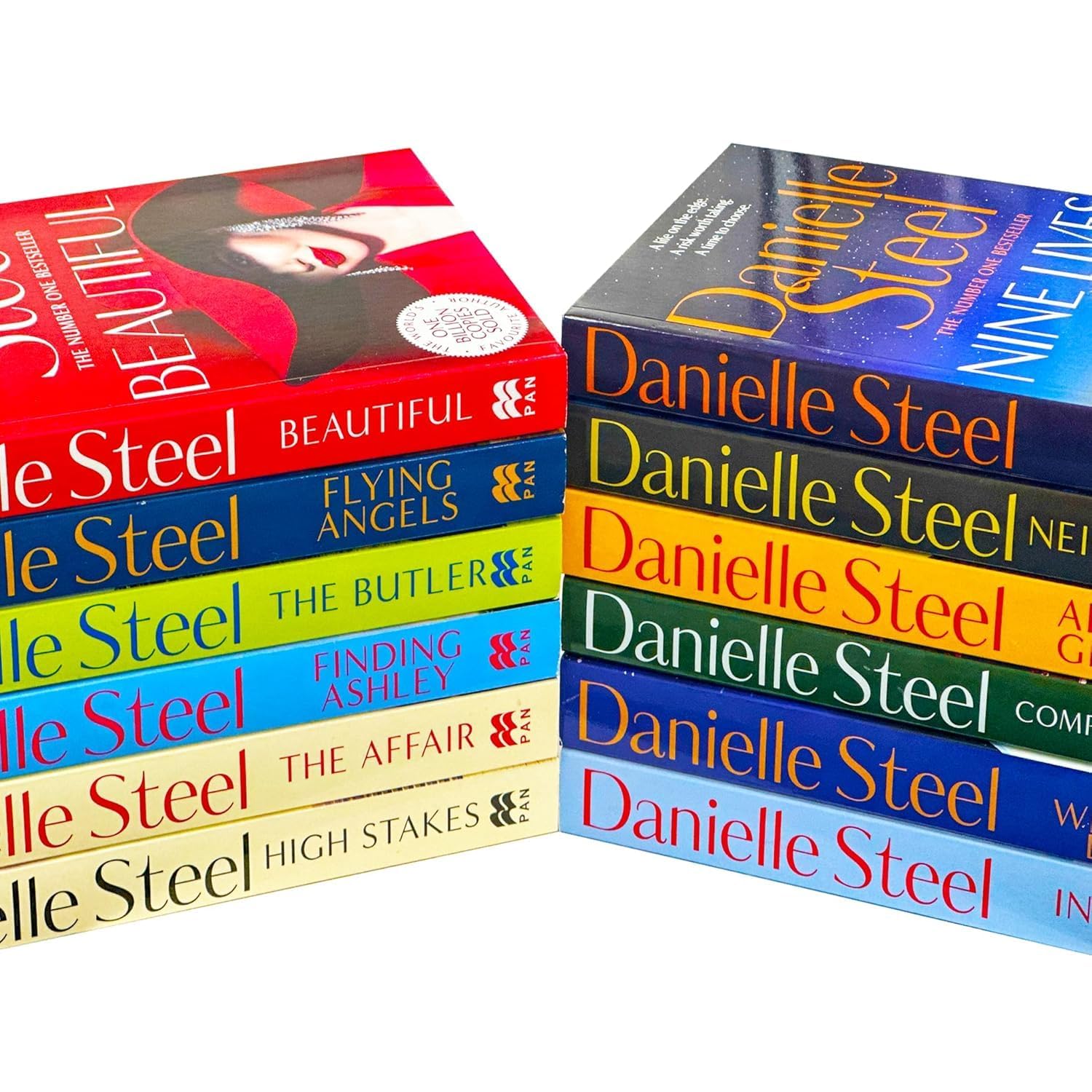 Danielle Steel 12 Books Collection Box Set (The Wedding Dress, All That Glitters, Neighbours, Nine Lives, Complications, Invisible, High Stakes, The Affair, Finding Ashley, The Butler & MORE!)