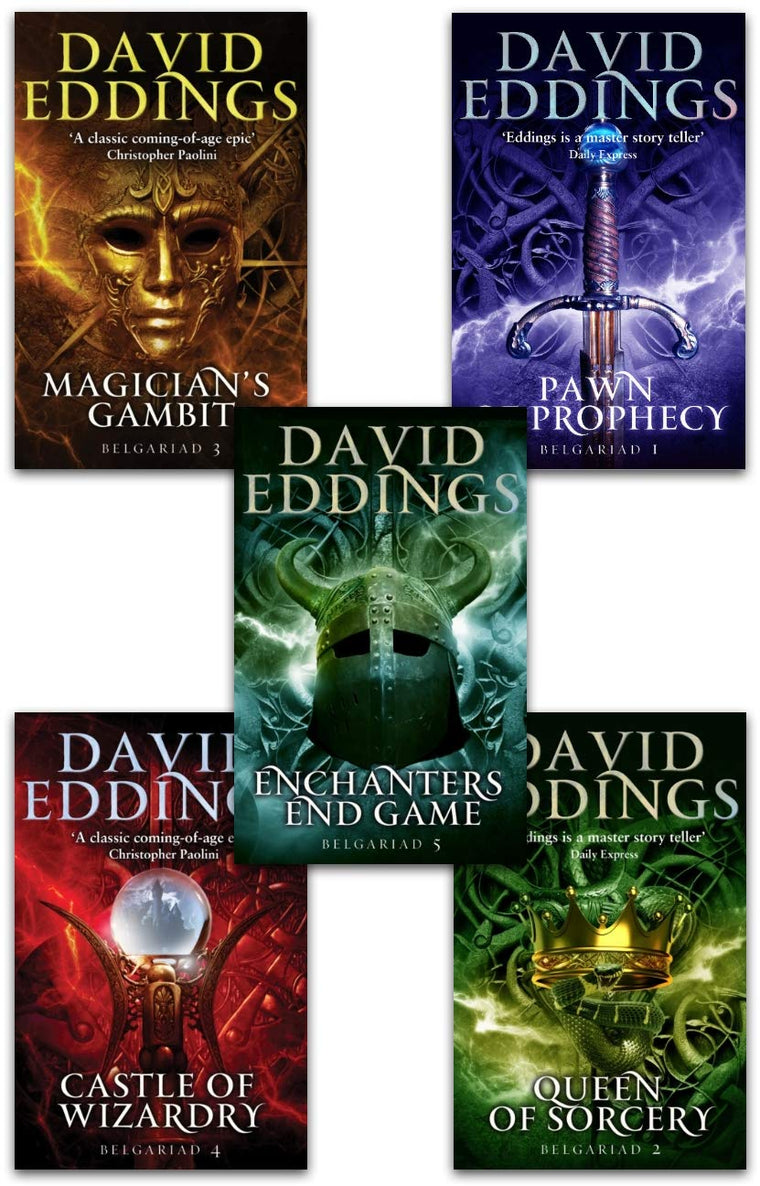 The Belgariad Series 5 Books Collection Set By David Eddings (Pawn of Prophecy, Queen of Sorcery, Magicians Gambit, Castle of Wizardry, Enchanters End Game)