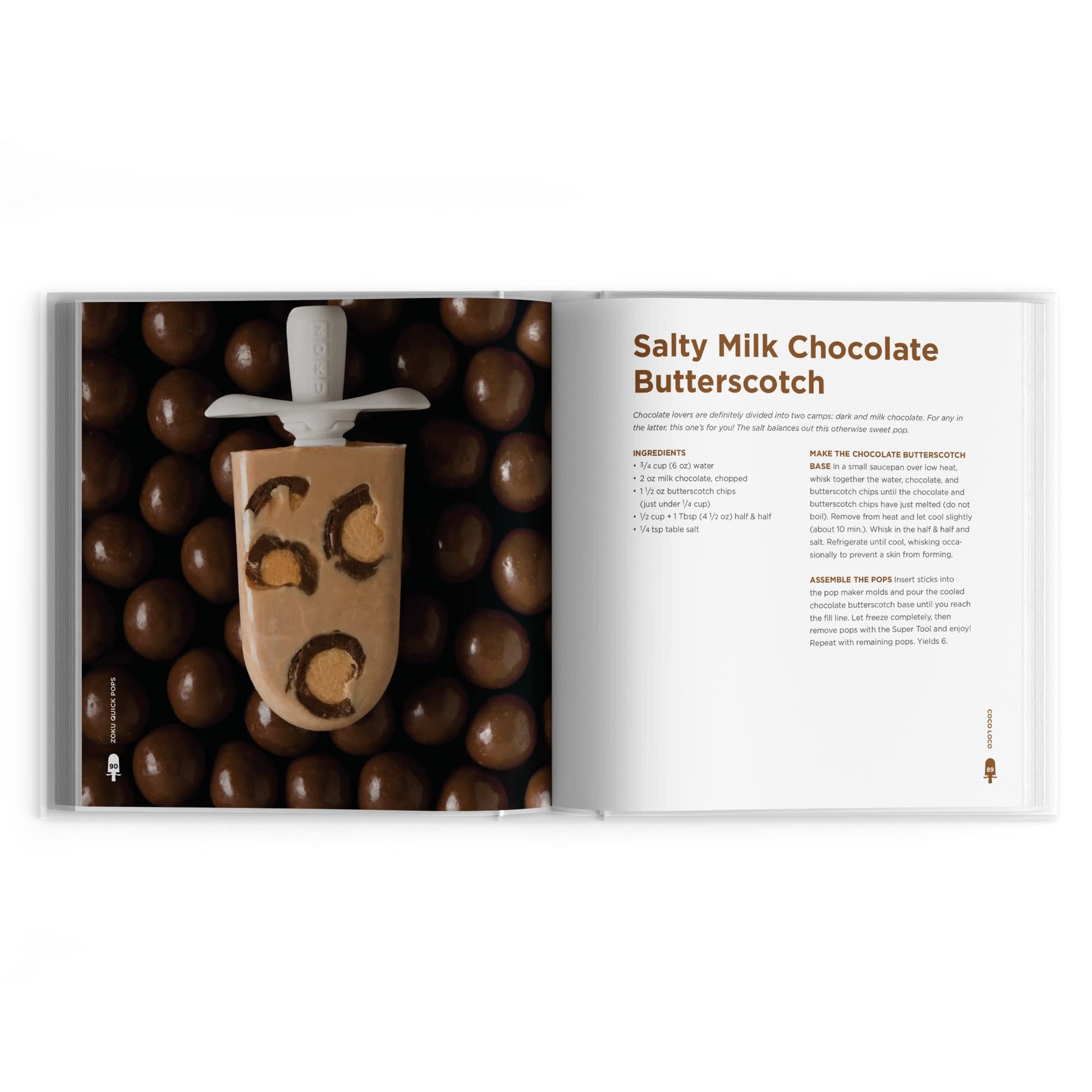 Zoku Quick Pops Recipe Book, Perfect the Art of Popsicle Making