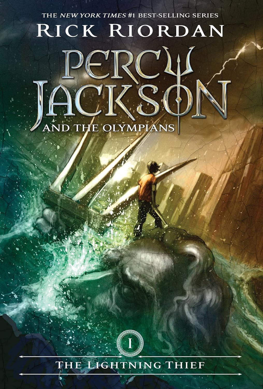 Percy Jackson and the Olympians Series 7 Books Set by Rick Riordan (The Lightning Thief, Sea of Monsters, Titan's Curse, Battle of the Labyrinth, Last ... of the Gods, Wrath of the Triple Goddess)