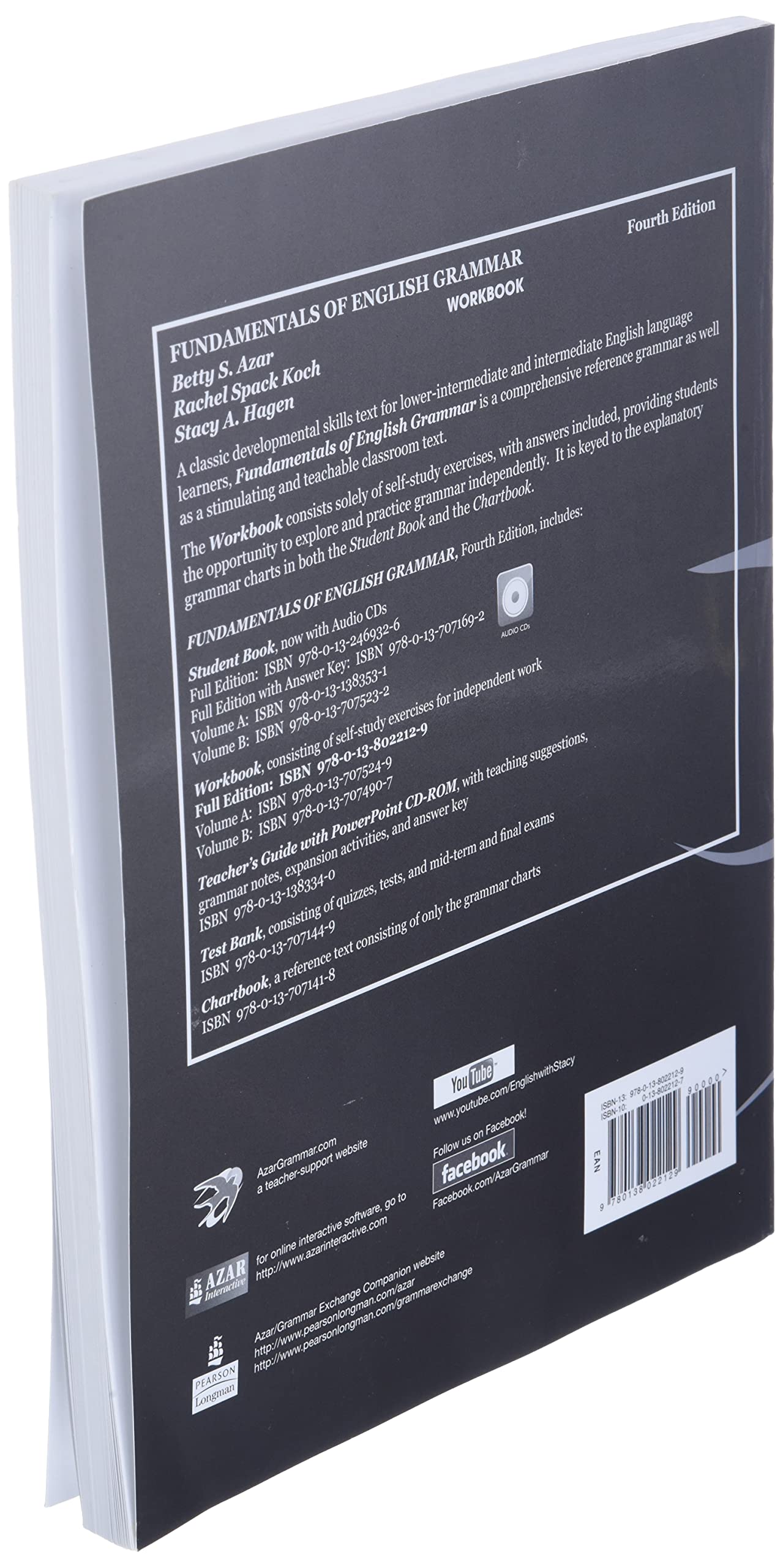 Fundamentals of English Grammar Workbook, 4th Edition by Bet
