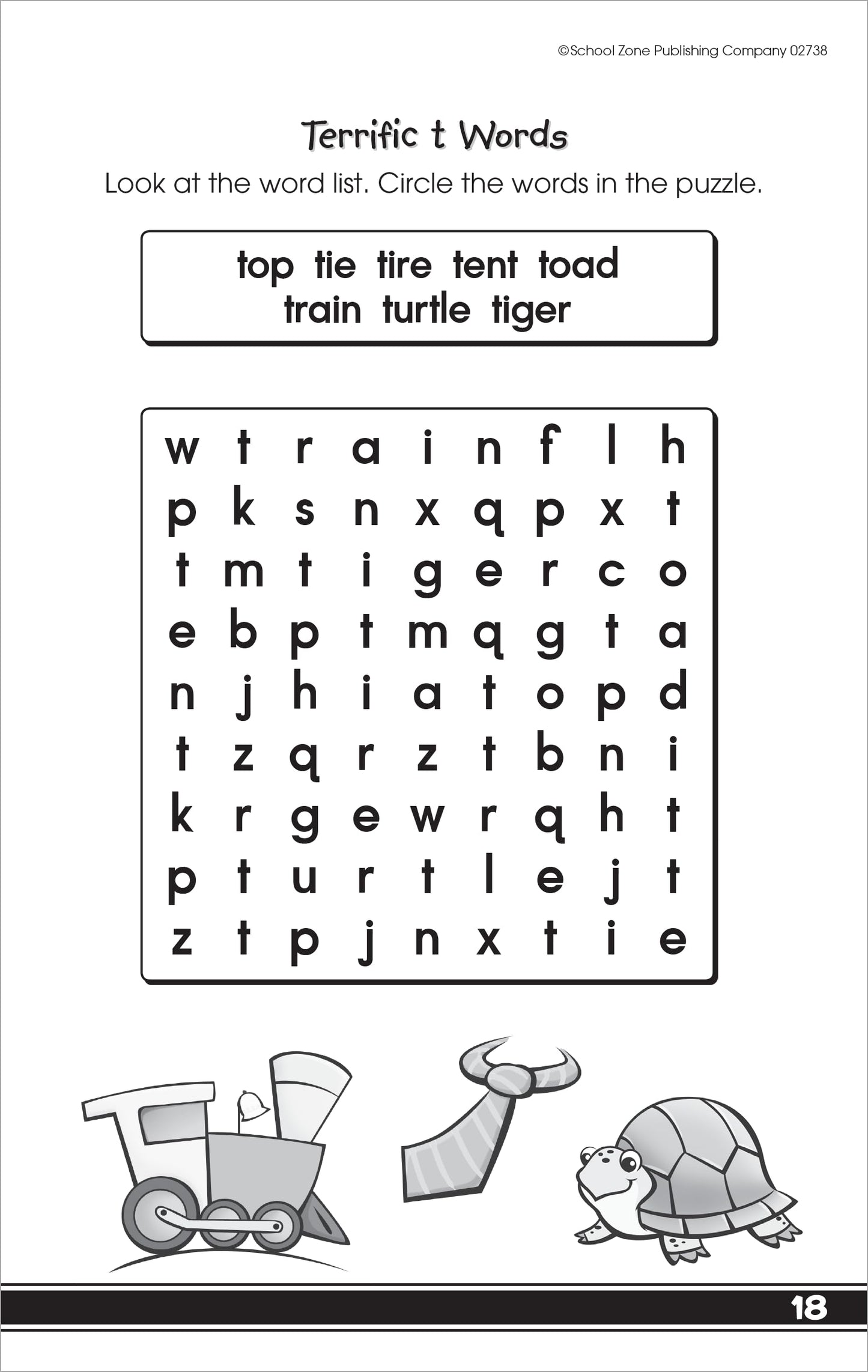 School Zone My First Word Searches Workbook: 48 Pages, Kindergarten, 1st Grade, Activity Pad, Search & Find, Word Puzzles, Ages 5 to 7 (Little Busy Book Series)