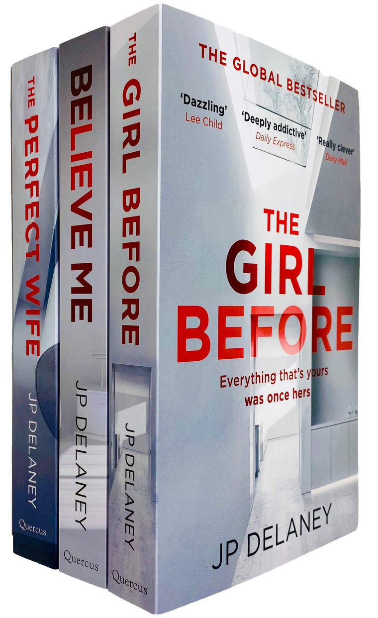 JP Delaney 3 Books Collection Set (The Girl Before, Believe Me & The Perfect Wife)