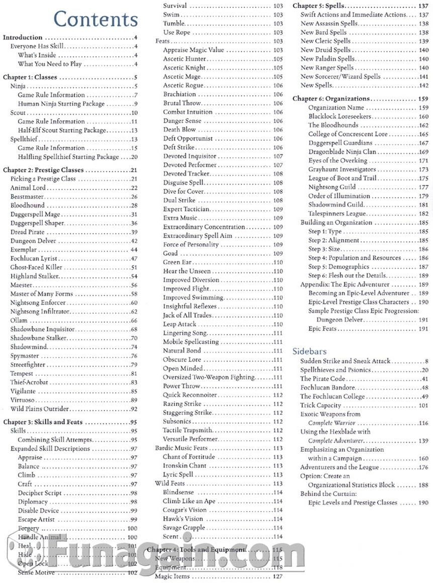 Complete Adventurer: A Guide to Skillful Characters of All Classes (Dungeons & Dragons d20 3.5 Fantasy Roleplaying Supplement)