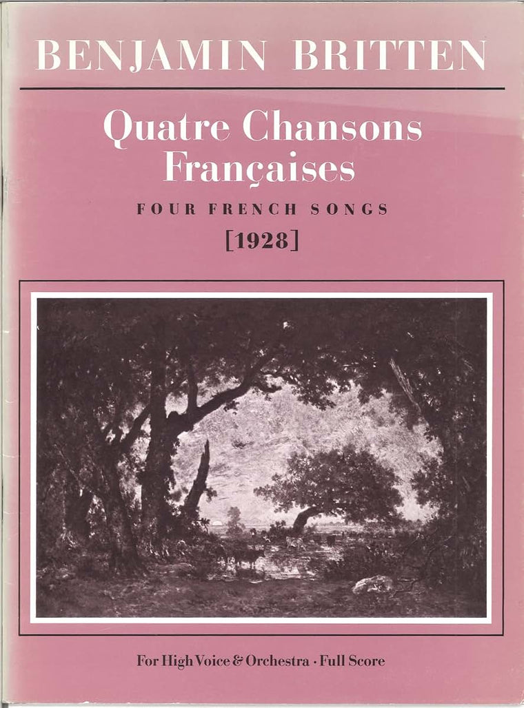 Quatre Chansons Francais: Score (Faber Edition)