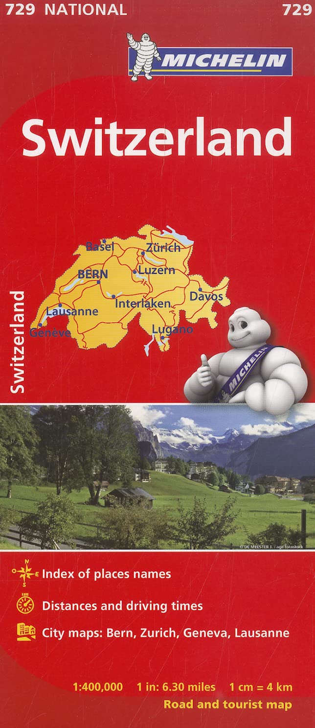 Michelin Switzerland Map 729 (Maps/Country (Michelin))