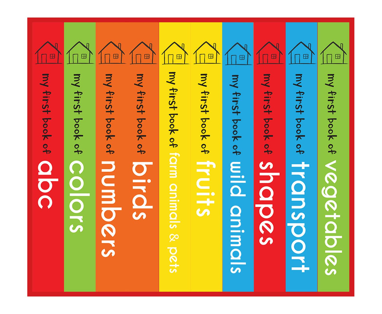 My First Library: Boxset of 10 Board Books for Kids by Wonde