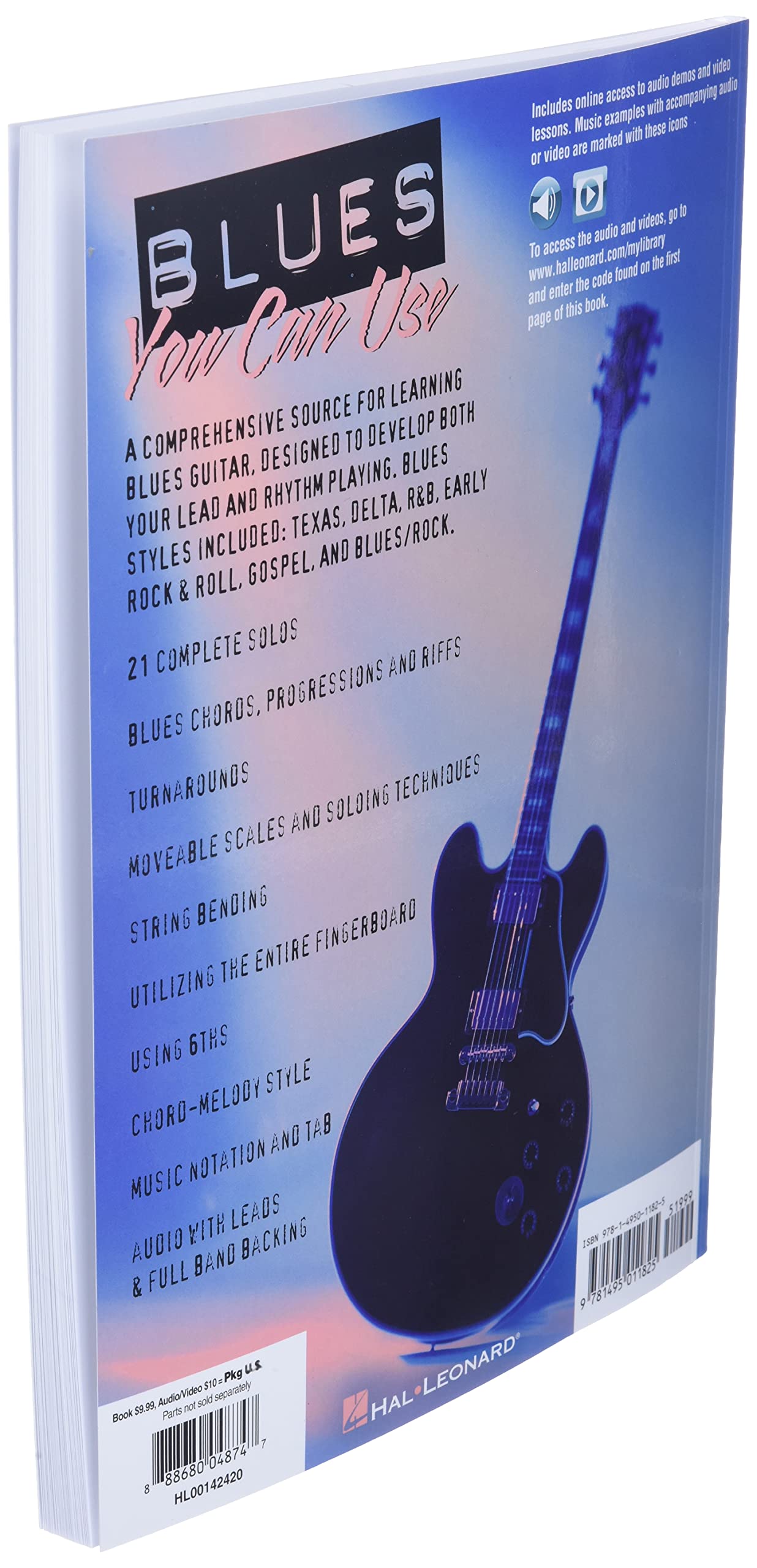 Blues You Can Use - 2nd Edition: A Complete Guide to Learning Blues Guitar (Bk/Online Media)