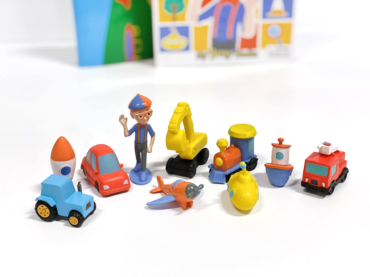 Blippi My Busy Books - Storybook, 10 figurines, playmat