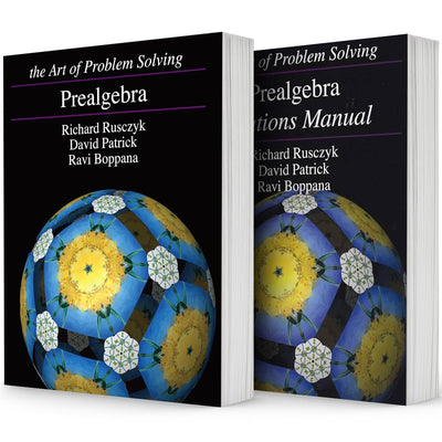 Art of Problem Solving Series Prealgebra 2 Books Set (Textbook and Solutions Manual) by Richard Rusczyk, David Patrick and Ravi Boppana