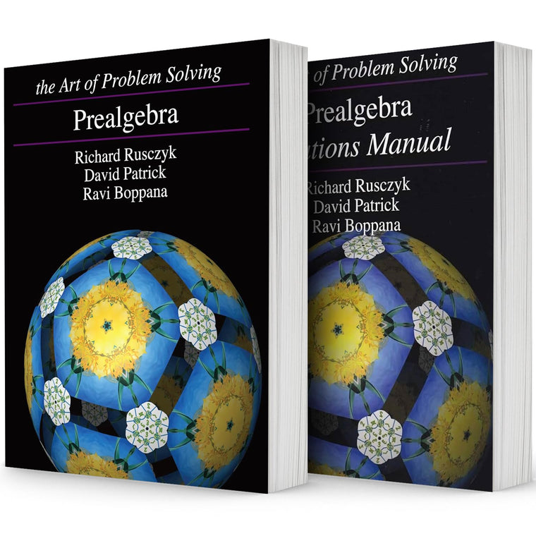 Art of Problem Solving Series Prealgebra 2 Books Set (Textbook and Solutions Manual) by Richard Rusczyk, David Patrick and Ravi Boppana