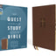 NIV, Quest Study Bible, Leathersoft, Brown, Thumb Indexed, Comfort Print: The Only Q and A Study Bible