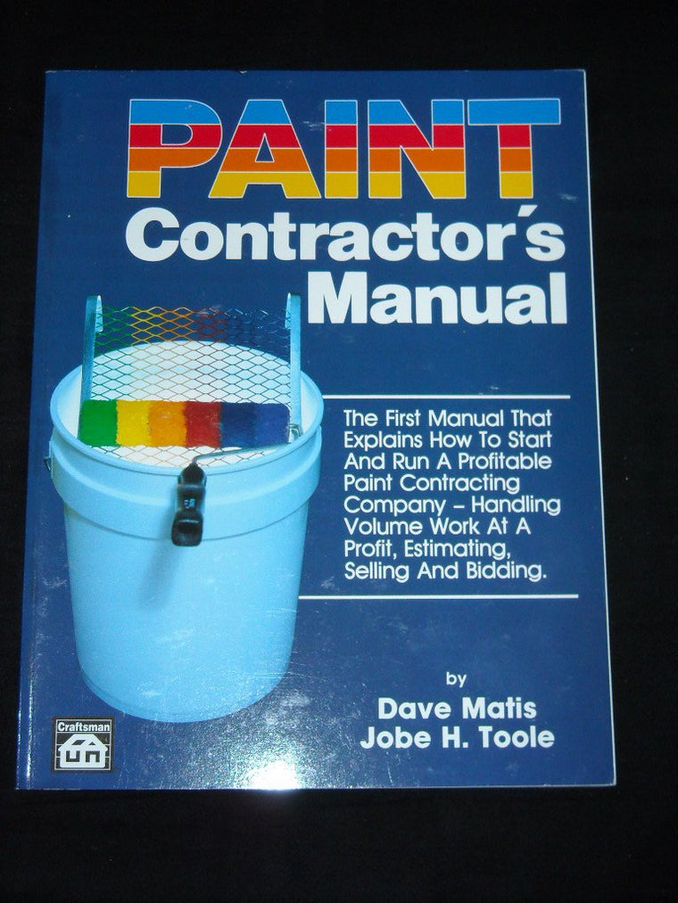 Paint Contractor's Manual