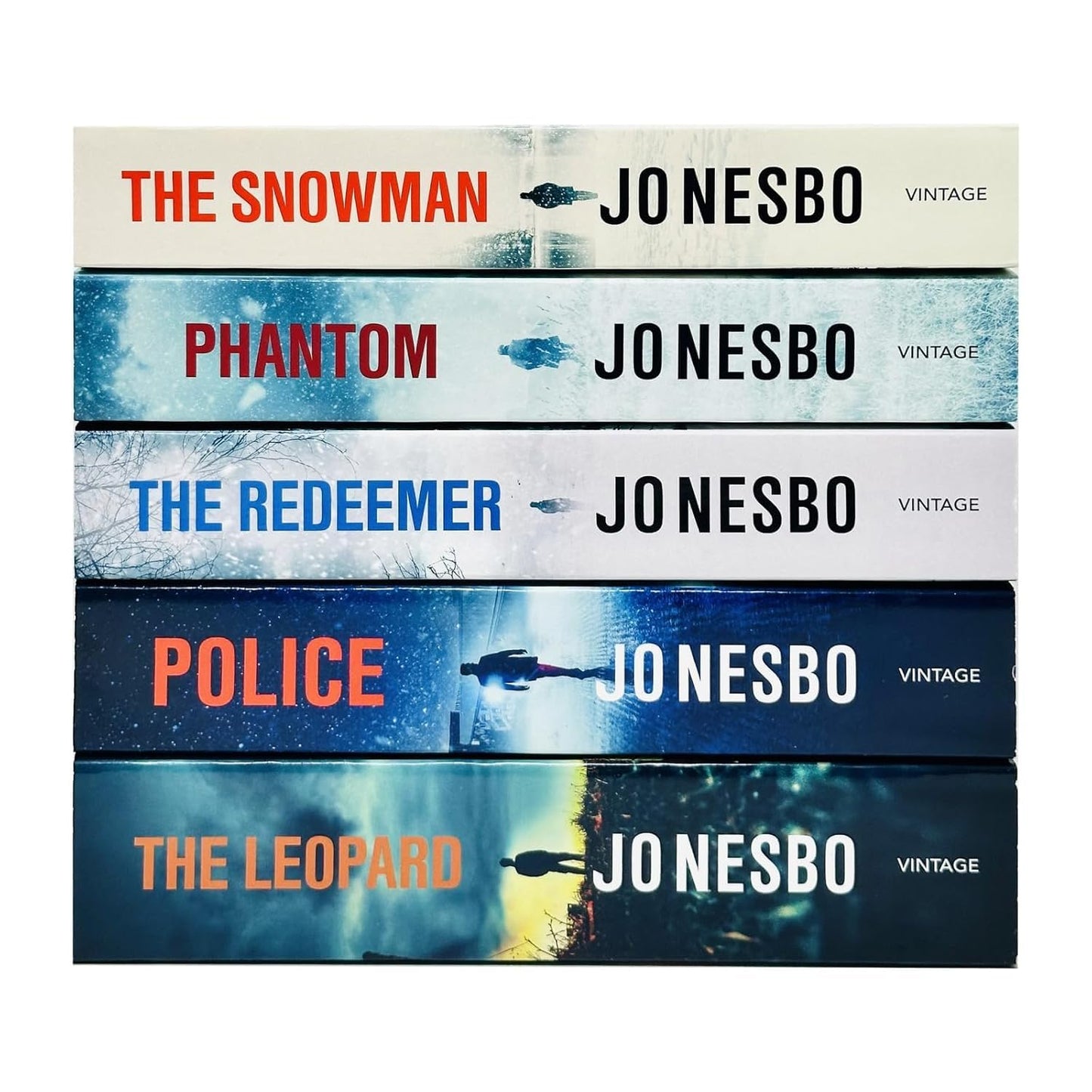 Harry Hole Series (6-10) Collection 5 Books Set By Jo Nesbo (The Redeemer, The Snowman, The Leopard, Phantom & Police)