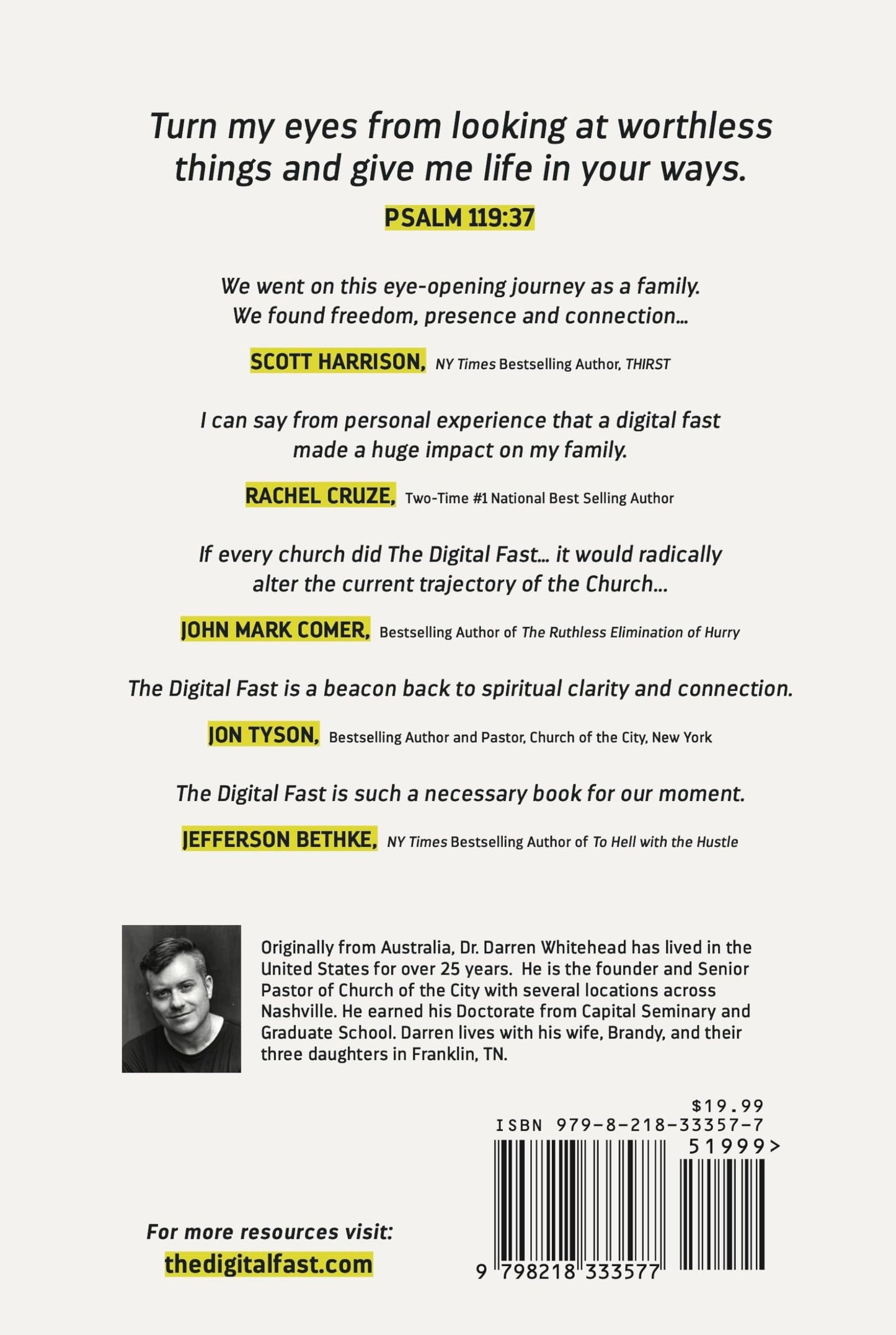 The Digital Fast: 40 Days to Detox Your Mind and Reclaim What Matters Most