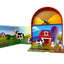 Phidal Farmyard Farms My Mini Busy Books - Activity Books for kids, 10-page storybook, 4 figurines, a foldable play mat