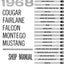 1968 Ford Mustang, Cougar, Falcon, Fairlane, Montego Shop Manual By Detroit Iron