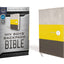 NIV, Boys' Backpack Bible, Compact, Leathersoft, Yellow/Gray, Red Letter, Comfort Print: A Portable, Durable, and Easy-to-Read Bible that Goes Everywhere
