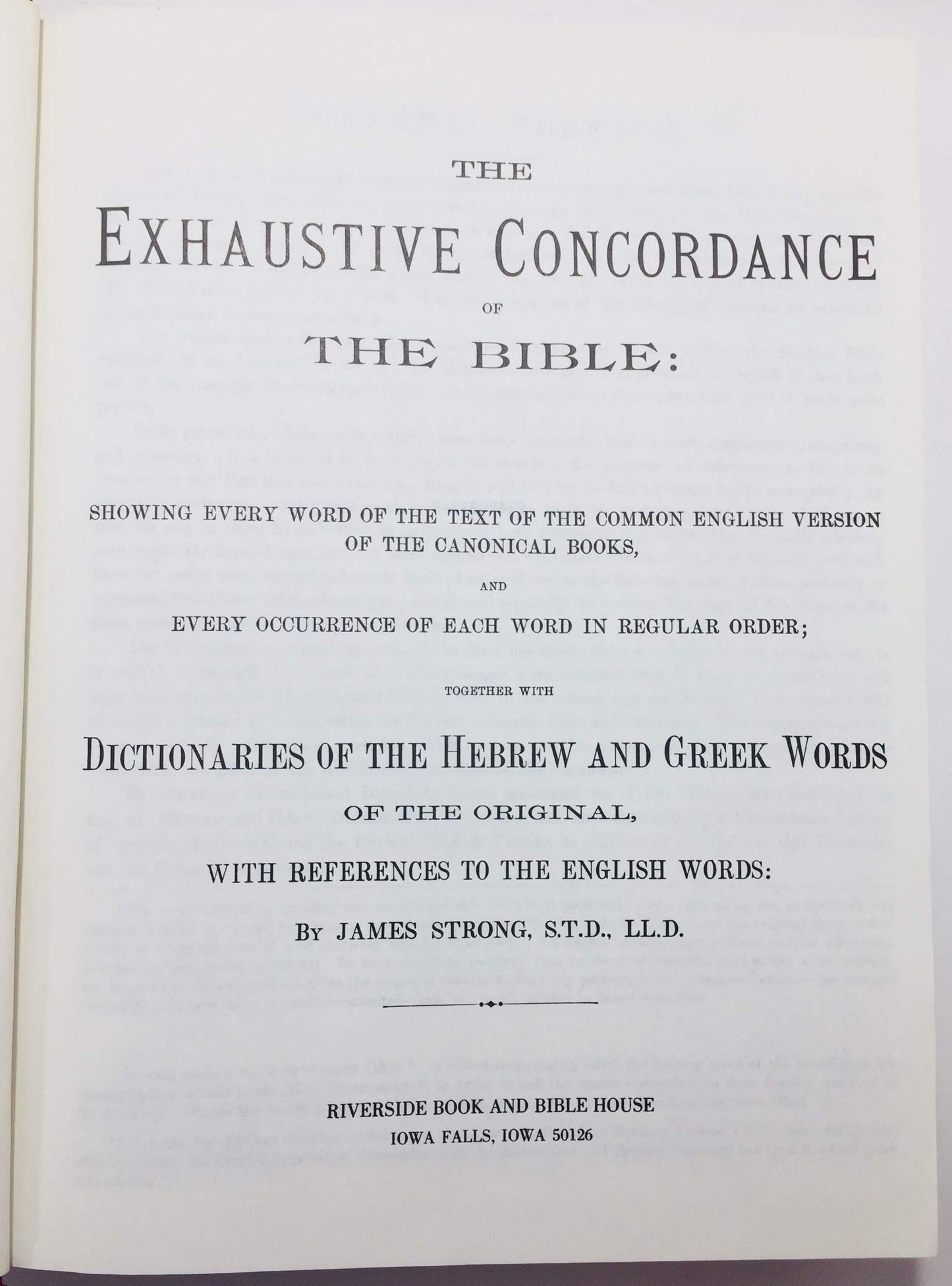 King James Version Strongs Concordance Rsc