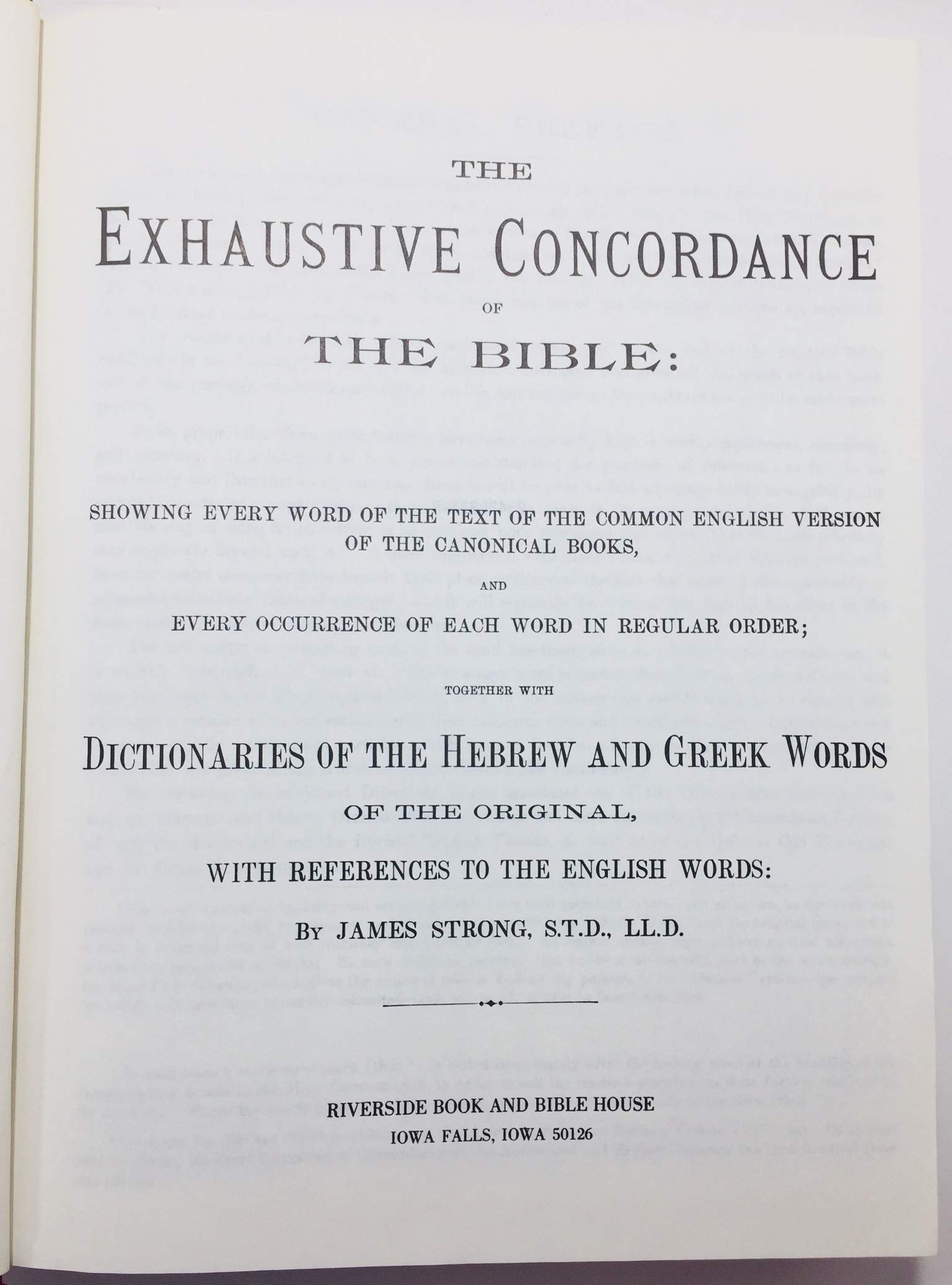 King James Version Strongs Concordance Rsc