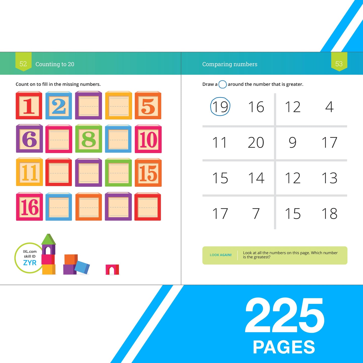 IXL The Ultimate Math Kindergarten Workbooks, Activity Book for Kids Ages 5-6 Covering Addition, Subtraction, Learn to Write and Count Numbers Through 100, Shapes, Telling Time, and More Mathematics