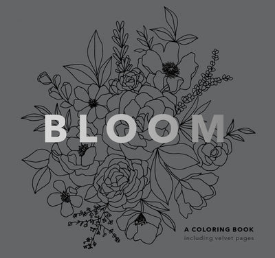 Bloom (Mini): Pocket-Sized 5-Minute Floral Coloring Book for Kids, Teens, and Adults (Travel Activities Series)