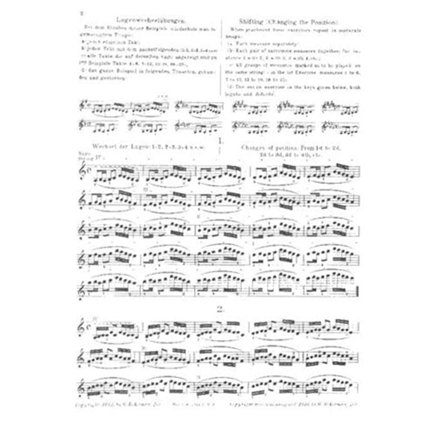 Shifting the Position and Preparatory Scale Studies, Op. 8: