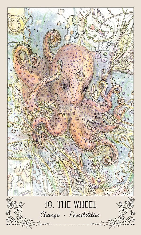 Spiritsong Tarot: 78-Card Tarot Deck with Animal Spirit Guides, Shamanic Symbolism, Hand-Drawn Visionary Artwork, Divine Guidance, 108-Page Guidebook