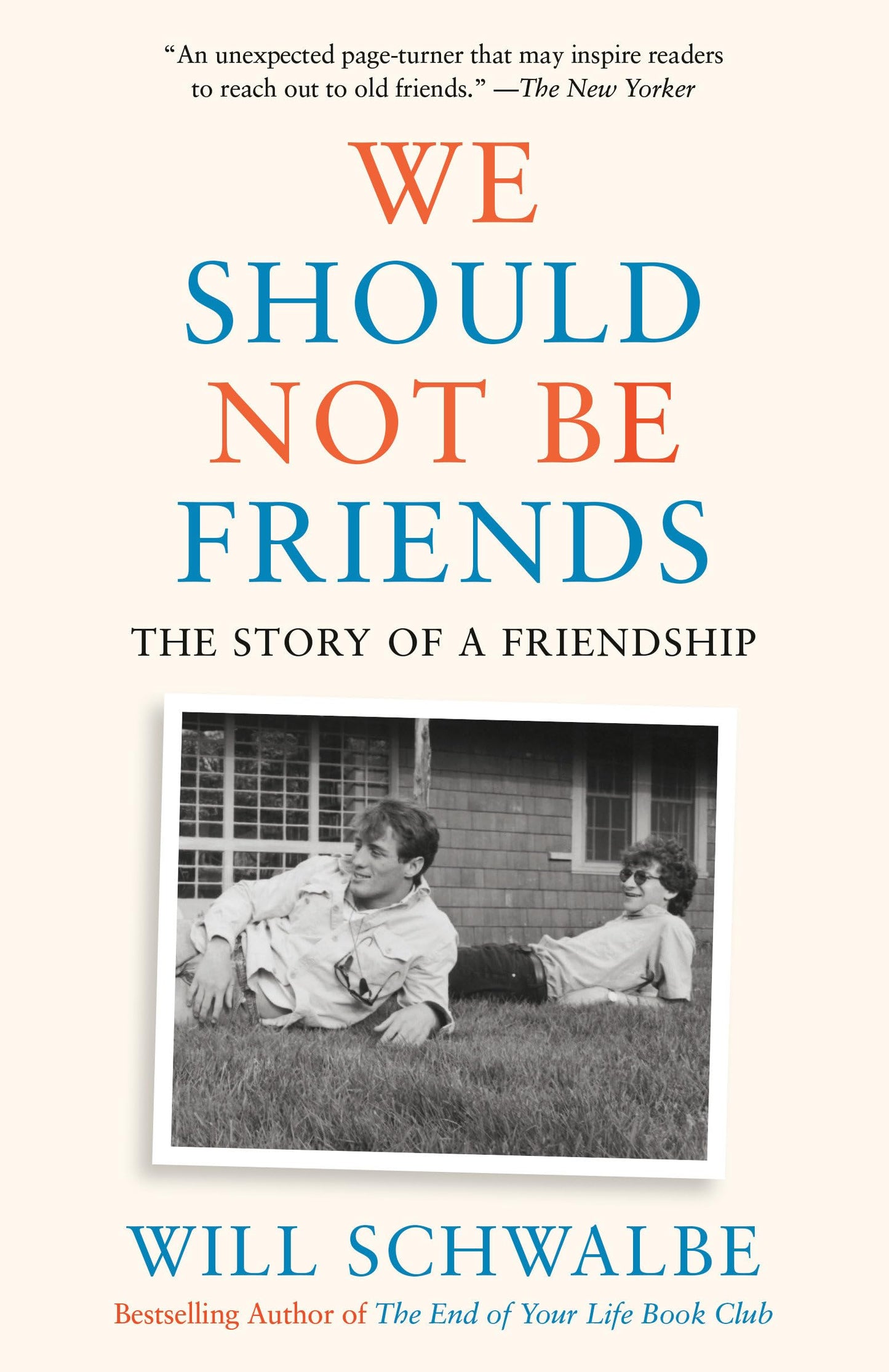 We Should Not Be Friends: The Story of a Friendship by Schwa