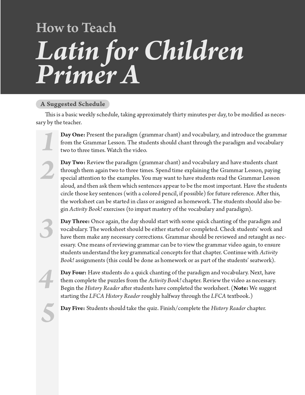 Latin for Children, Primer A Key (Latin for Children) (Engli