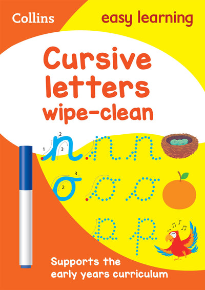 Collins Easy Learning Preschool - Cursive Letters Age 3-5 Wipe Clean Activity Book