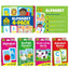 School Zone Alphabet 4-Pack Flash Cards: 224 Cards, Preschool, Kindergarten, Go Fish Alphabet, Three-Letter Words, Alphabet Match, Lowercase & Uppercase Letters, Letter-Picture Recognition, Ages 3+