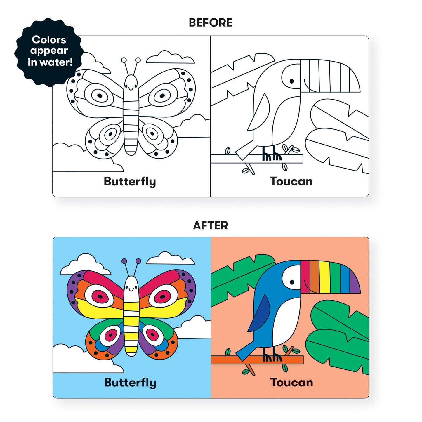 Wild Rainbow Magic Bath Book (Bath Time Books, Bath Books for Toddlers and Babies, Books about Animals, Waterproof Books)