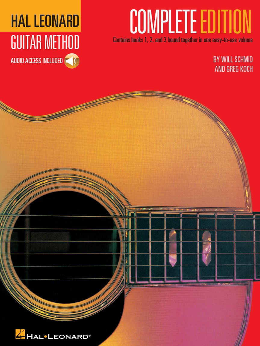 Hal Leonard Guitar Method Complete Edition with Online Audio  Books 1, 2 and 3 in One  Beginner Acoustic and Electric Guitar Lesson Book with Chords, Scales, Technique, TAB and 164 Audio Tracks