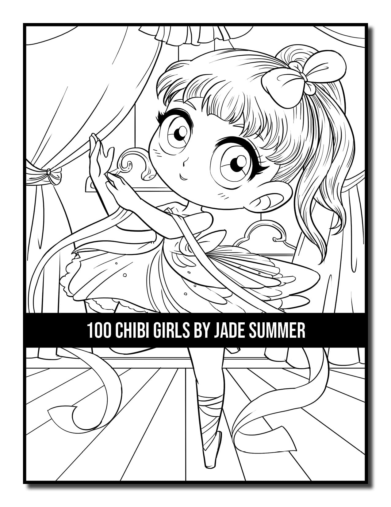 100 Chibi Girls: An Adult Coloring Book Collection with Cute Girls, Fantasy, Horror, Christmas, and More!