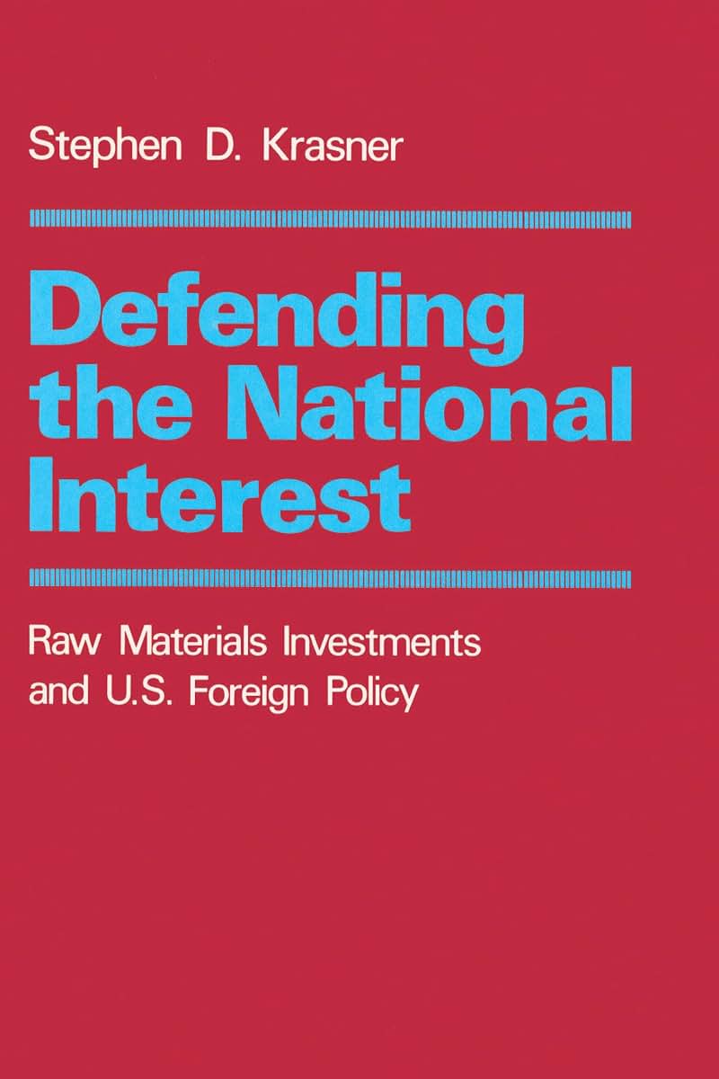Defending the National Interest: Raw Materials Investments a